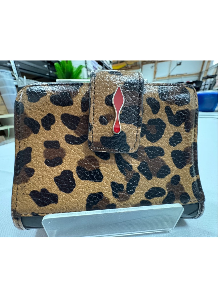 Christian Louboutin Paloma Leopard Print Women's Wallet - Small